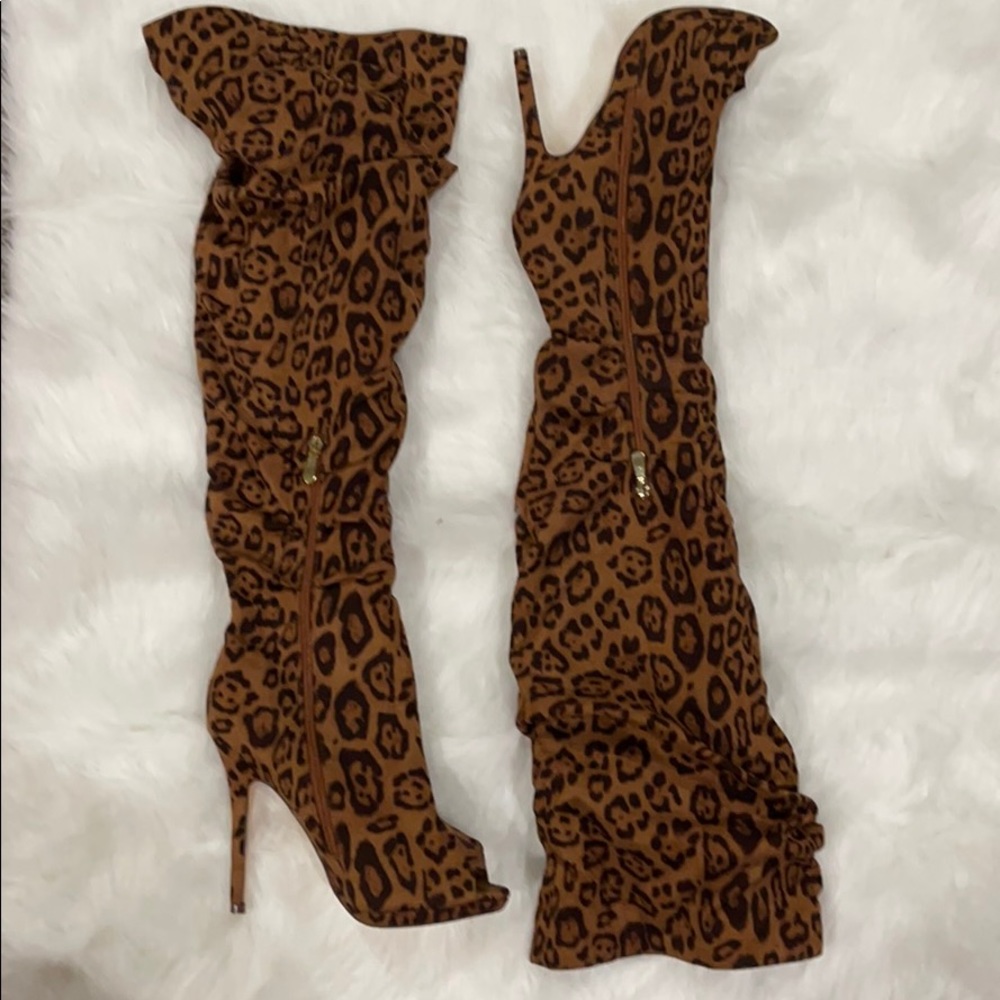 Open toe boots